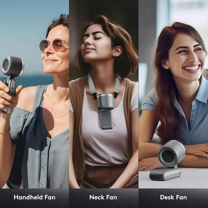 2025 Popular Portable Handheld Turbo Fan, 5 Gear Wind Hand Fan, Handheld Fan, Portable Mini Hand Fans, USB Rechargeable Turbo Fa