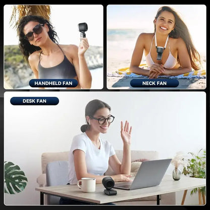 2025 Popular Portable Handheld Turbo Fan, 5 Gear Wind Hand Fan, Handheld Fan, Portable Mini Hand Fans, USB Rechargeable Turbo Fa