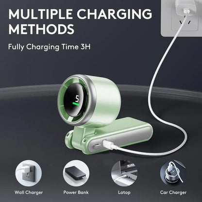 2025 Popular Portable Handheld Turbo Fan, 5 Gear Wind Hand Fan, Handheld Fan, Portable Mini Hand Fans, USB Rechargeable Turbo Fa
