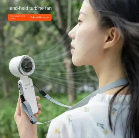 2025 Popular Portable Handheld Turbo Fan, 5 Gear Wind Hand Fan, Handheld Fan, Portable Mini Hand Fans, USB Rechargeable Turbo Fa