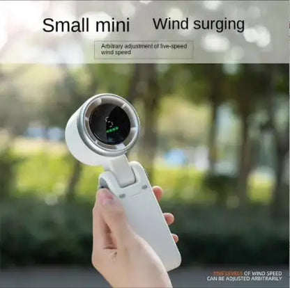 2025 Popular Portable Handheld Turbo Fan, 5 Gear Wind Hand Fan, Handheld Fan, Portable Mini Hand Fans, USB Rechargeable Turbo Fa